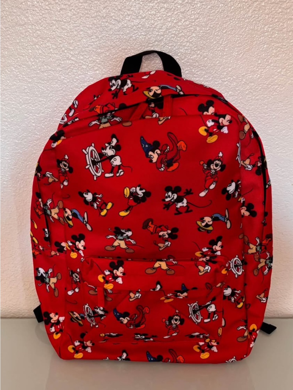 Exclusive Disney Parks “Mickey Through the Years” Red Backpack
